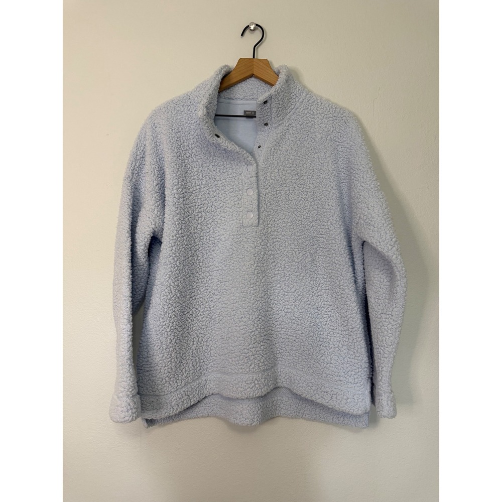 Aerie -‎ Cloud Fleece Sherpa Quarter Snao Pullover Sweatshirt Size Medium